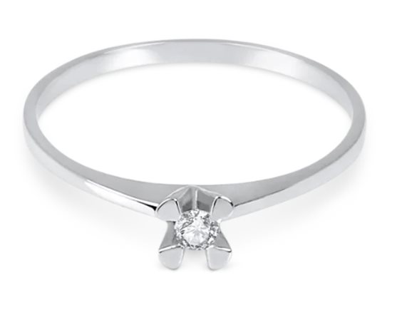 Ring Demetra Woman Diana in Gold Diamante 0.05 Ct 9K.010.H.005.W - 9K.010.H.005.W